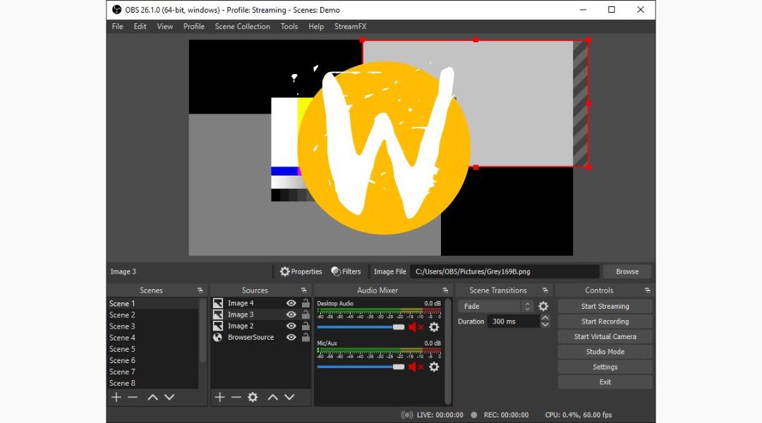 OBS 26.1.1 permite capturar a pantalla en Wayland