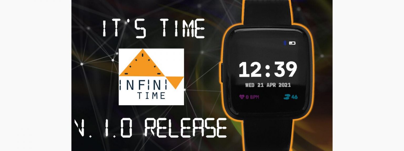 InfiniTime 1.0, firmware para reloxos intelixentes como o PineTime