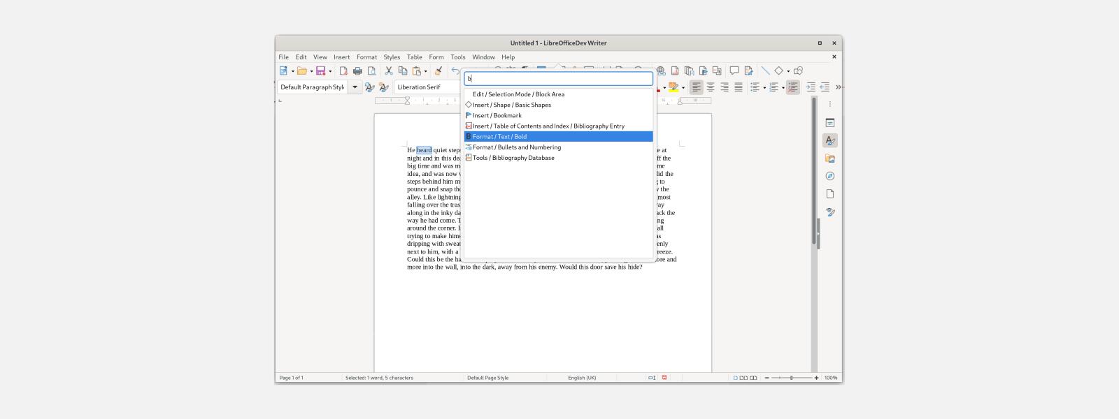 LibreOffice terá HUD en breve