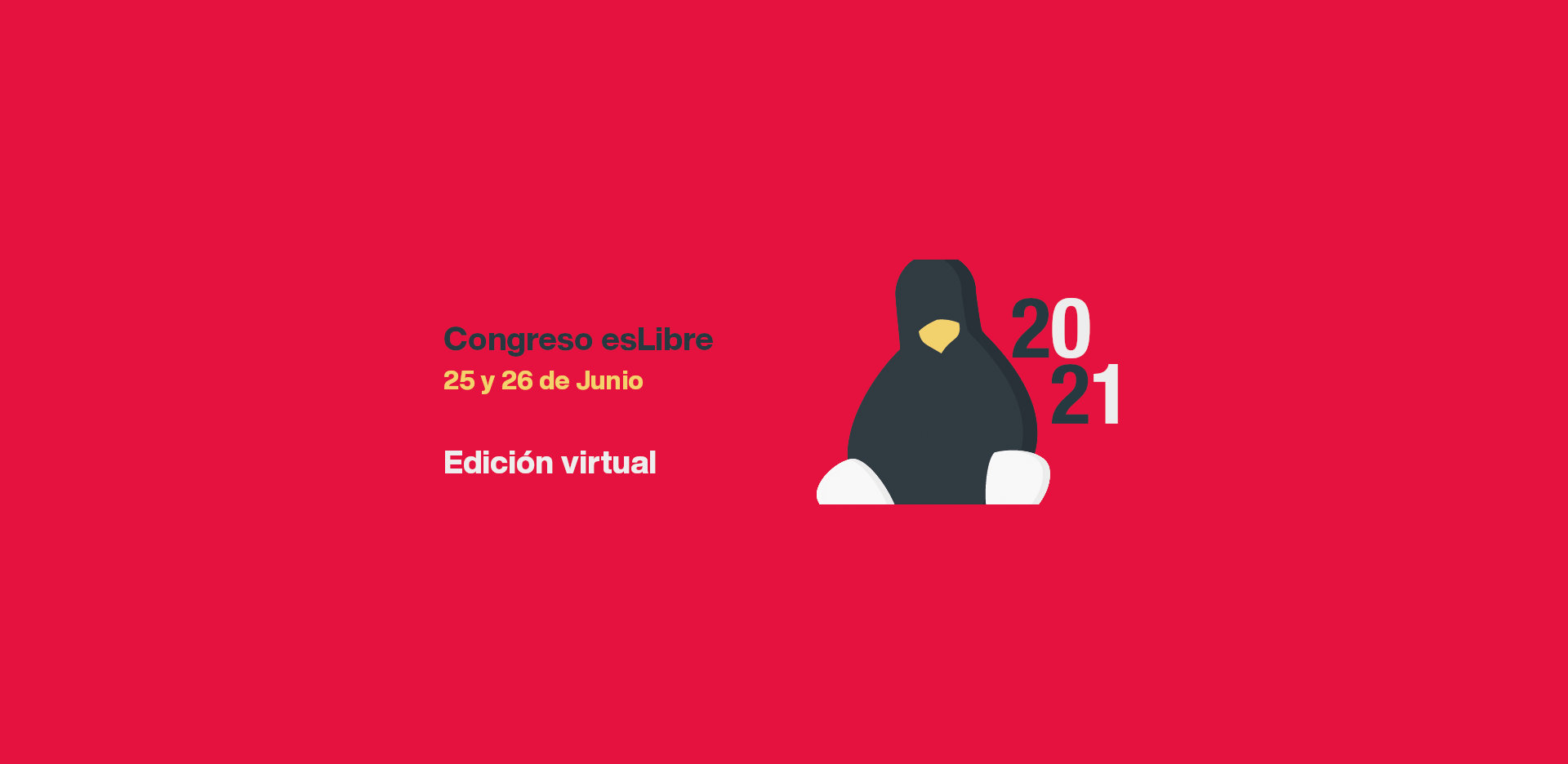 O Congreso esLibre celébrase virtualmente o 25 e 26 de xuño