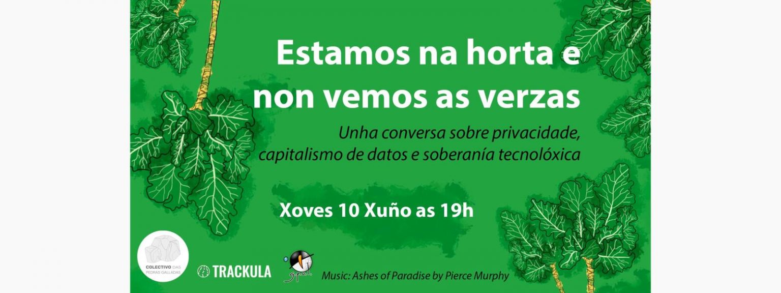 Conversa sobre privacidade e soberanía tecnolóxica organizada por Trackula e o Colectivo das Pedras Galladas