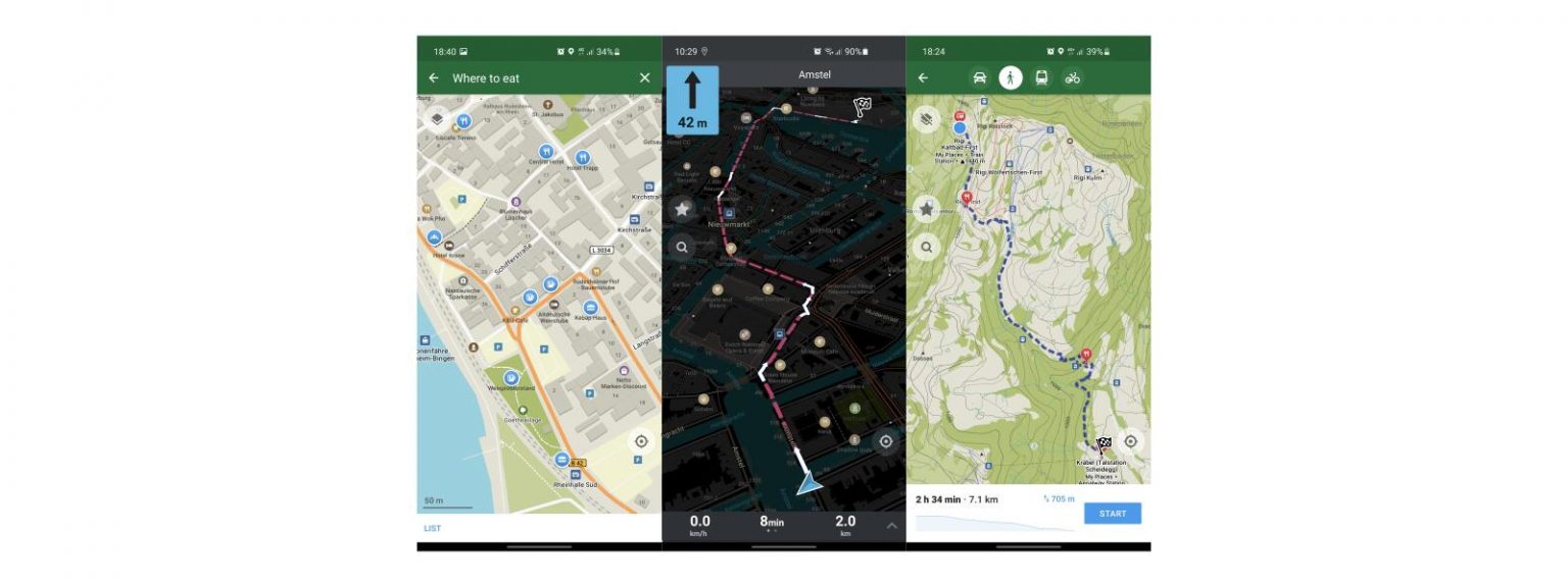 Organic Maps, mapas libres sen conexión para viaxeiros