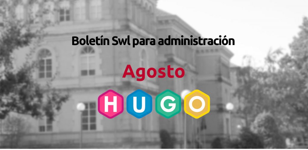 Publicado o Boletín de Reutilización de Software Libre nas Administracións Públicas deste mes de Agosto