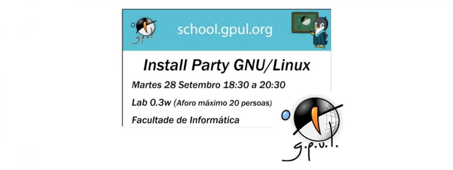 Install party sobre GNU/Linux organizada por GPUL