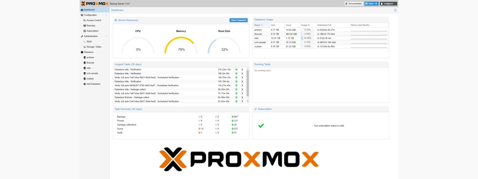 Proxmox VE 6.4, conta con Kernel 5.4 e modo en vivo de restauración