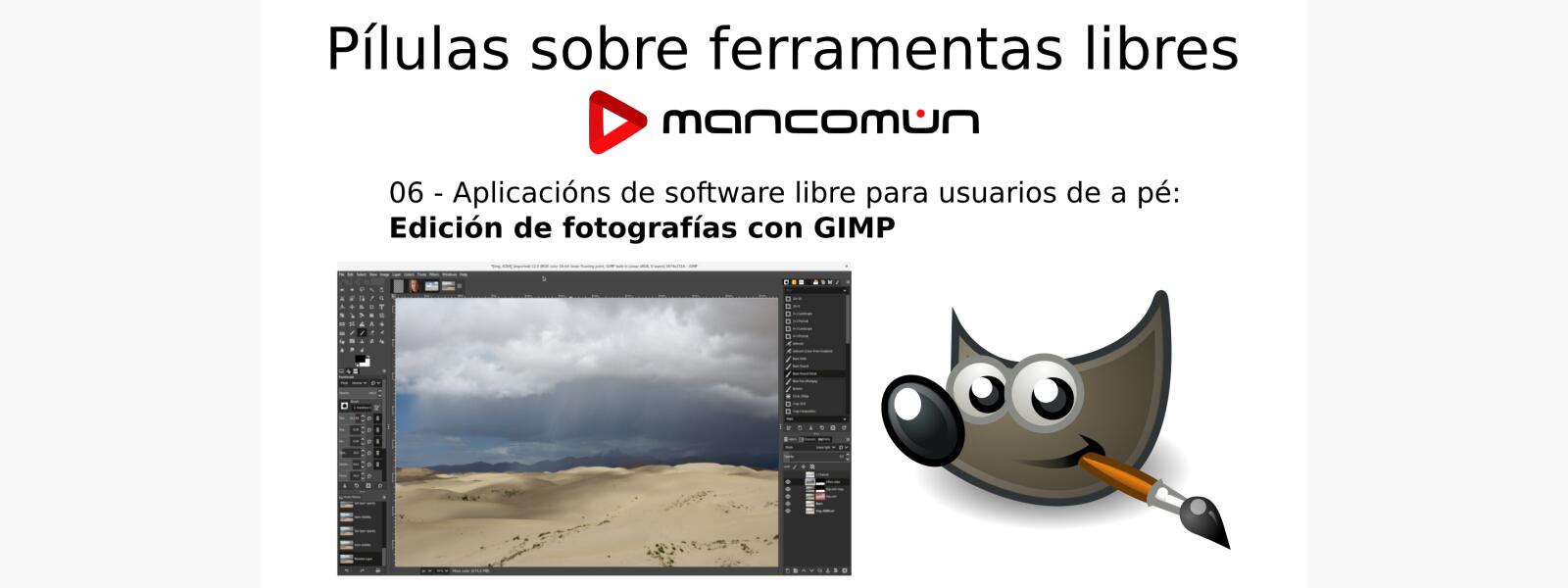 P&iacute;ldora sobre edici&oacute;n de fotograf&iacute;as con GIMP