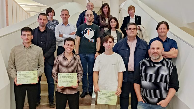 Pablo Mariño e Pedro Guijas, gañadores dos premios ao mellor proxecto universitario con licenza libre