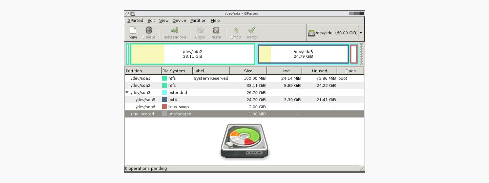 GParted Live 1.4.0-6