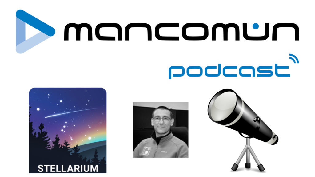 Portada do Mancomún Podcast: Astronomía, con Ramón Iglesias Marzoa