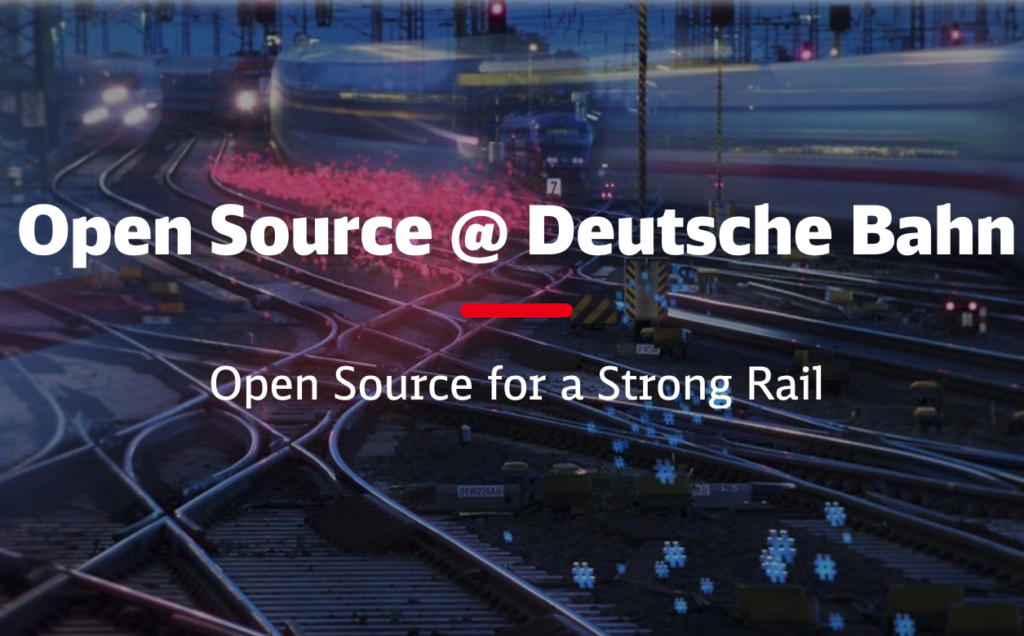 Portada do Manifesto de software libre da compañía ferroviaria nacional alemá
Imaxe de vías de tren