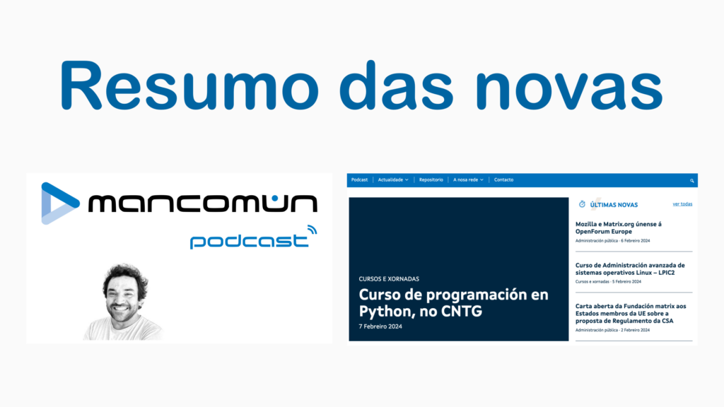 portada del resumen de noticias
Mancomún podcast
Captura del portal de Mancomún