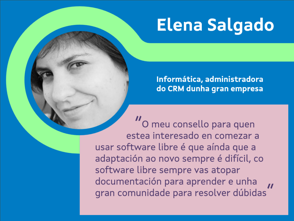 Infografía de Elena Salgado
Informática, administradora del CRM de una gran empresa
Consejos para empezar con el software libre