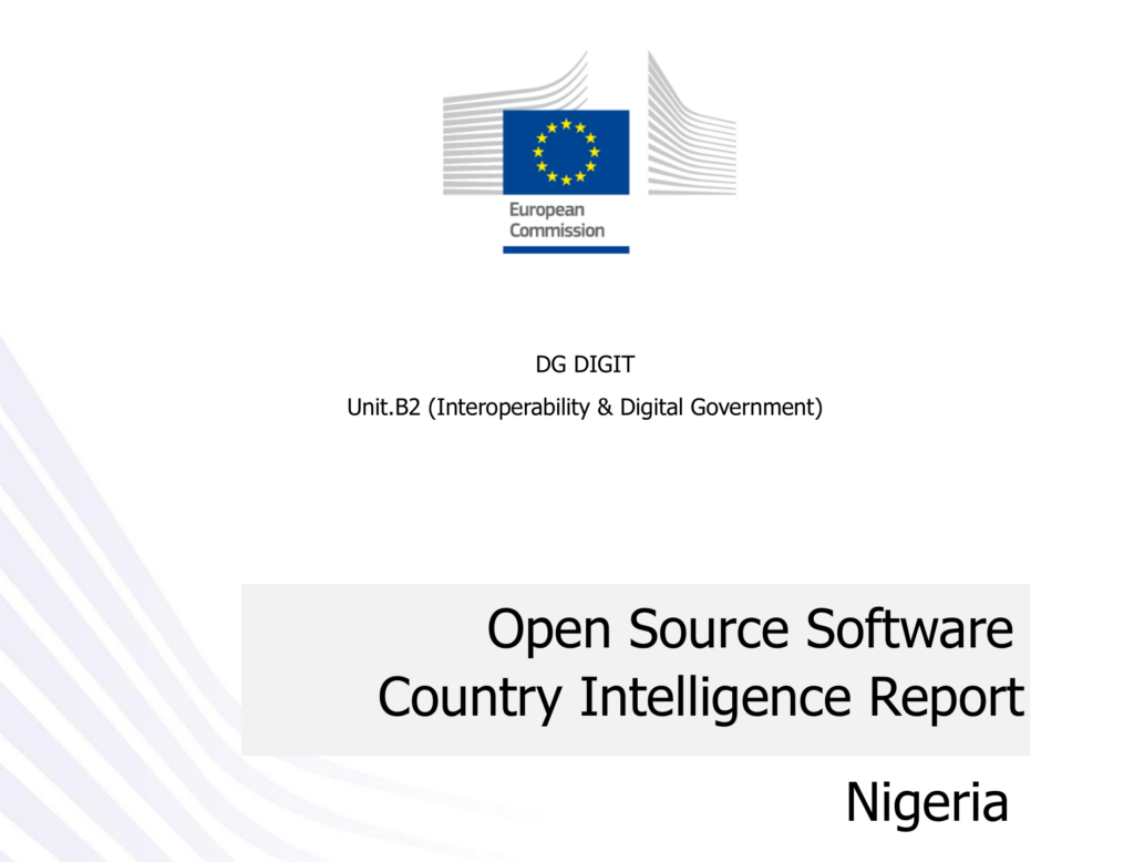 Portada del informe del Estado del software libre en Nigeria
