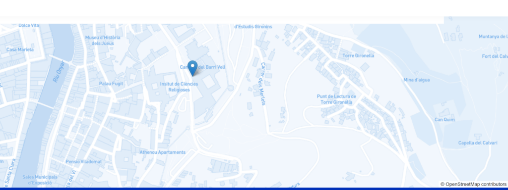 mapa con la localización de las jornadas SIGlibre 2024