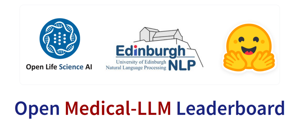 Logos de Open Life Science AI, Edinburgh NLP y Huggingface