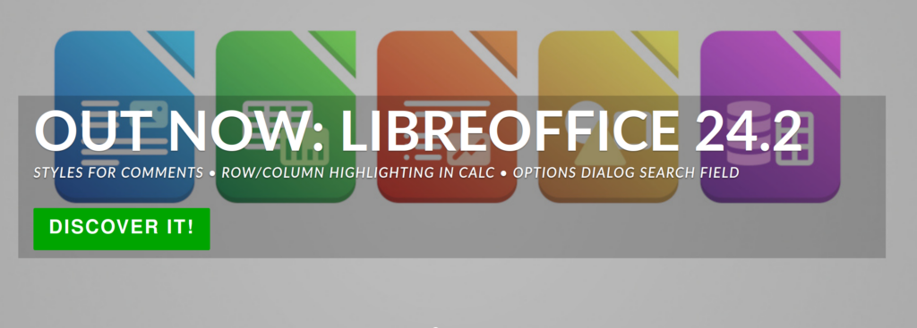 Logo de libreoffice 24.2