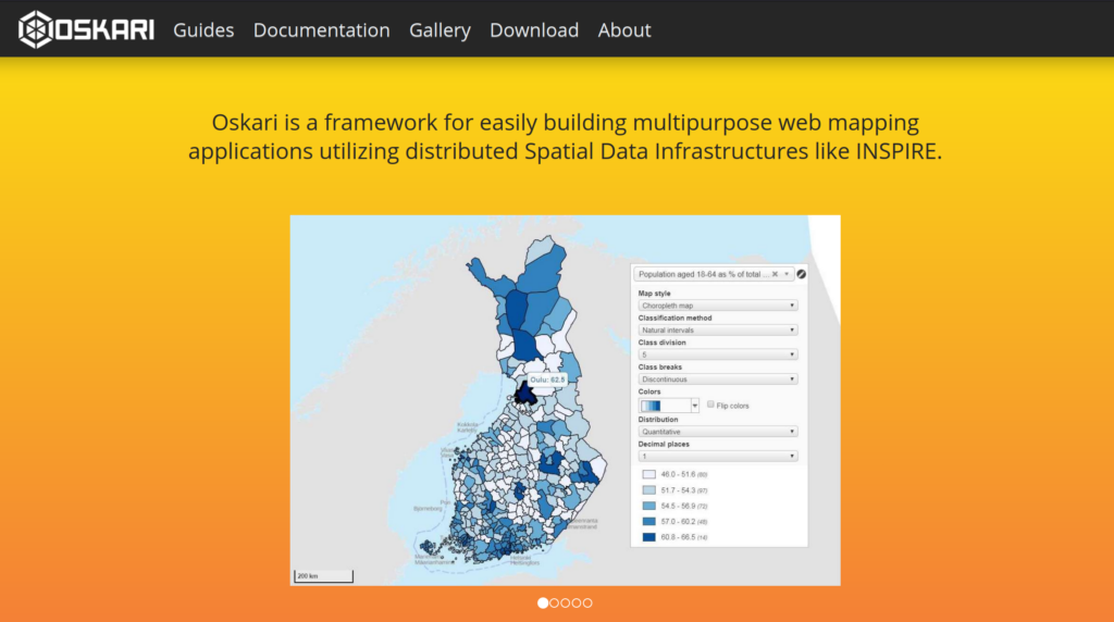 captura de pantalla de oskari