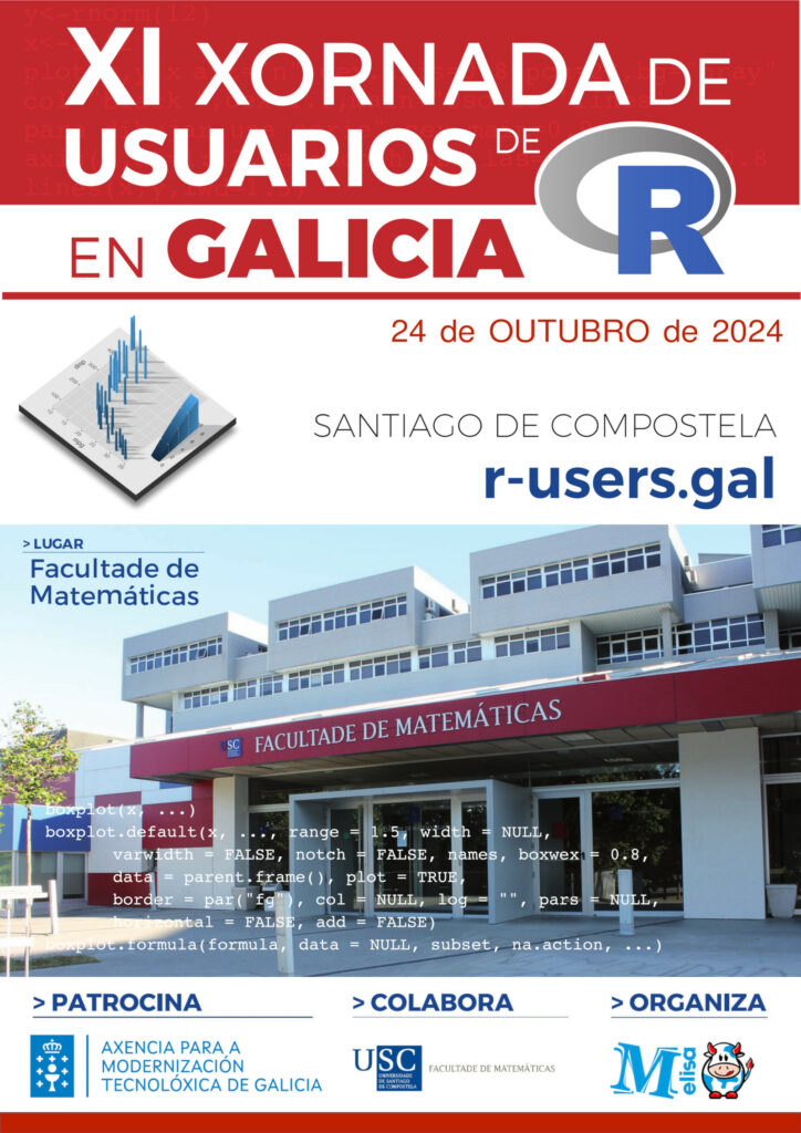 cartel da XI Xornada de Usuarios de R en Galicia