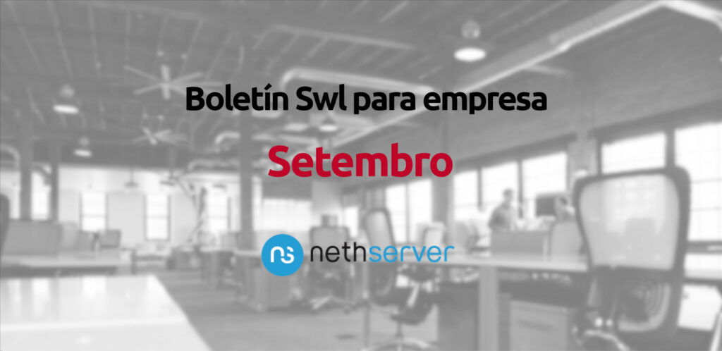 portada do boletín de swl para empresa
setembro
nethserver