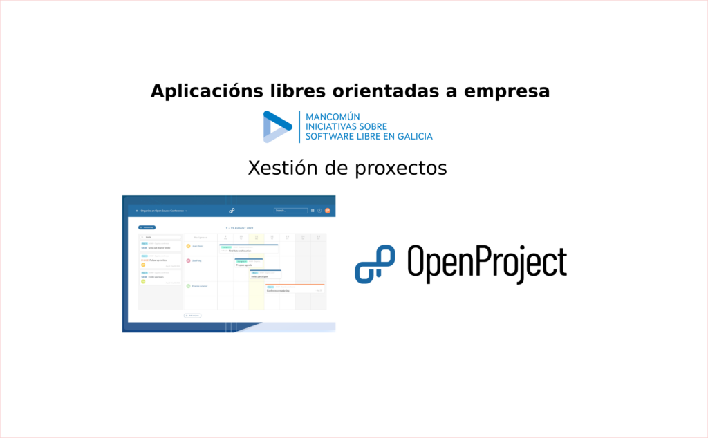 Portada de Aplicaciones libres orientadas a empresa - gestión de proyectos con OpenProject