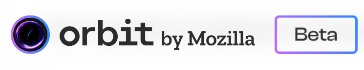 Logo de orbit by Mozilla Beta