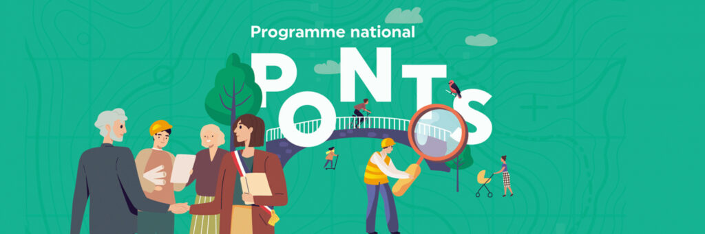 Programme national
Ilustración dunha ponte e xente