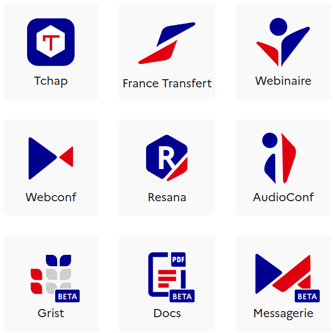 Aplicacións na suite