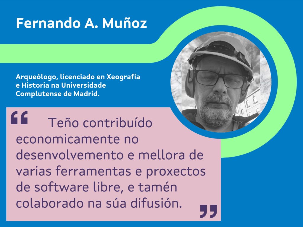 Infografía a Fernando A. Muñoz
Arqueólogo, licenciado en Xeografía e Historia na Universidade Complutense de Madrid.