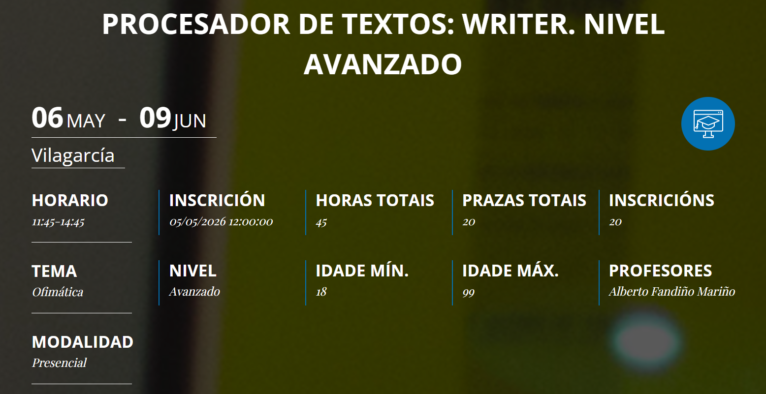 Procesador de textos: Writer. Nivel Avanzado