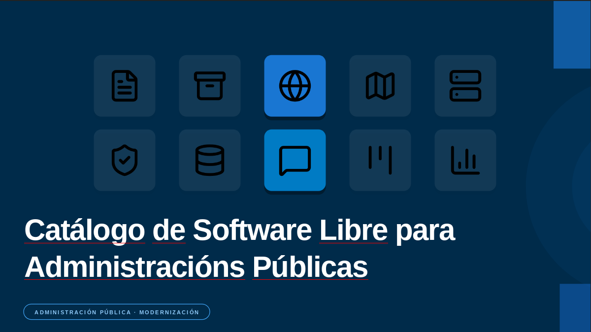 Catálogo de software libre para as administracións públicas