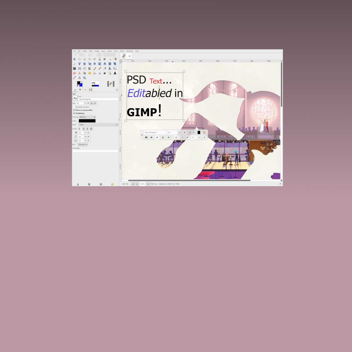 GIMP anticipa novidades da versión 3.4