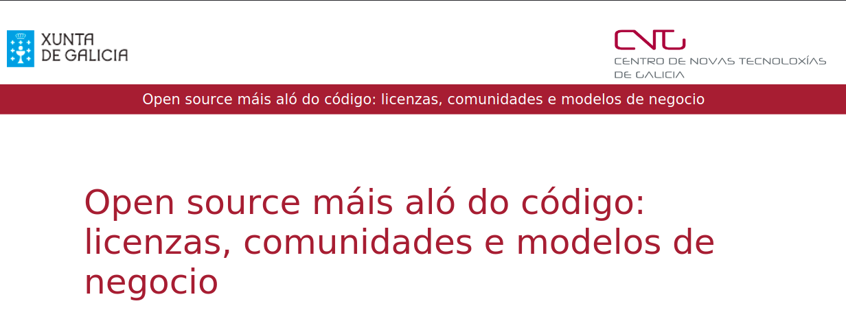 Open source máis aló do código: licenzas, comunidades e modelos de negocio